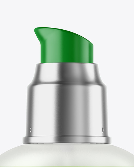 Frosted Liquid Soap Bottle with Pump Mockup PSD #1