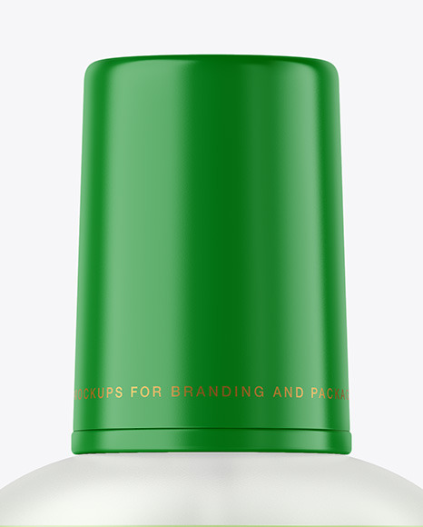 Frosted Liquid Soap Bottle with Pump Mockup PSD #5