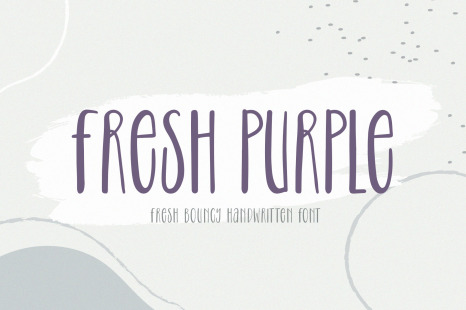 Fresh Purple - Cute Handwritten Font