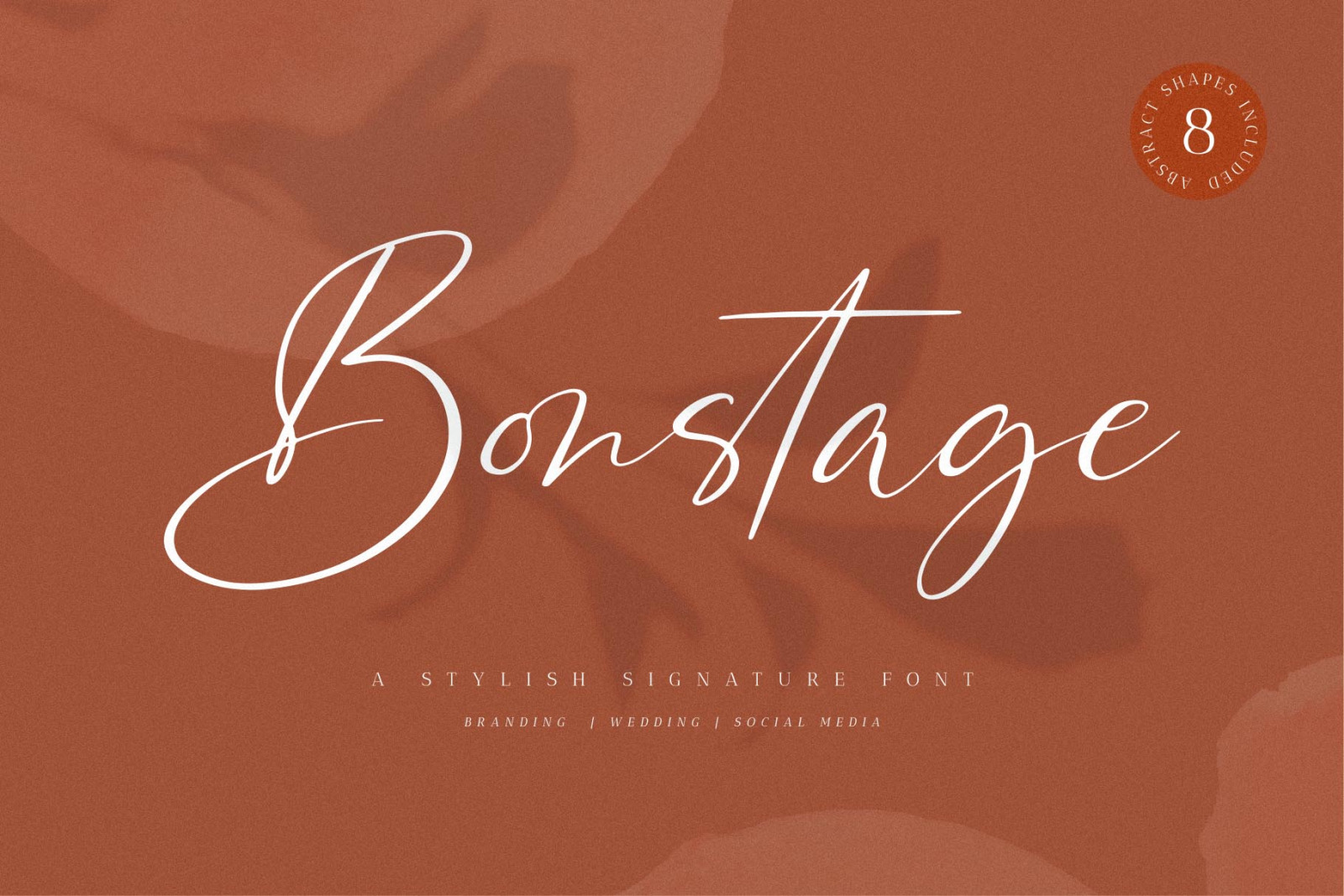 Bonstage Font Abstract Shapes In Fonts On Yellow Images Creative Store