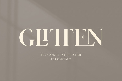 GLITTEN - All Caps Ligature Serif