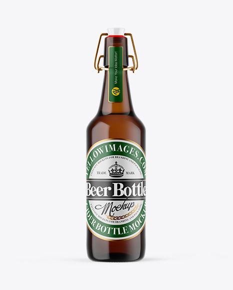 Download Amber Glass Bottle With Lager Beer / Download 275ml Amber Glass Bottle With Lager Beer Mockup ...