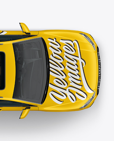 Crossover SUV Mockup – Top View