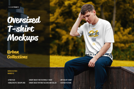 Download 6 Oversized T Shirt Mockup Urban Style In Apparel Mockups On Yellow Images Creative Store