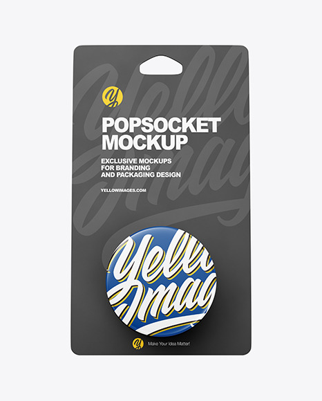 Popsocket Mockup In Device Mockups On Yellow Images Object Mockups