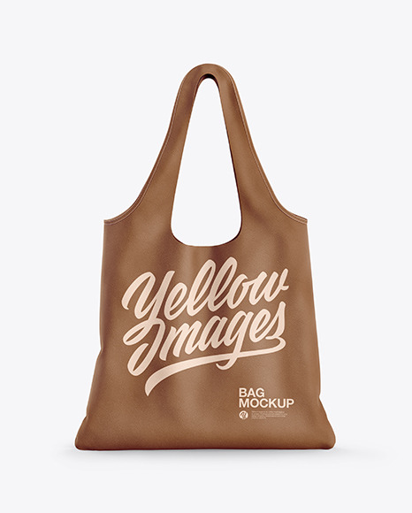 Download Leather Bag Mockup in Apparel Mockups on Yellow Images ...