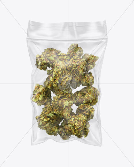 Medical Marijuana Bag Mockup In Bag Sack Mockups On Yellow Images Object Mockups