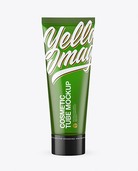 70ml Semi-Transparent Cosmetic Tube w/ Gel Mockup
