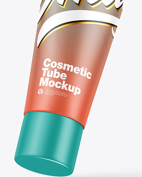 Matte Cosmetic Tube Mockup PSD #3