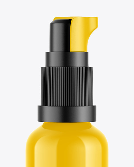 Glossy Post Shave Lotion Bottle Mockup PSD #1