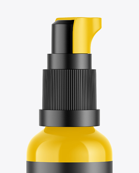 Glossy Post Shave Lotion Bottle Mockup PSD #6