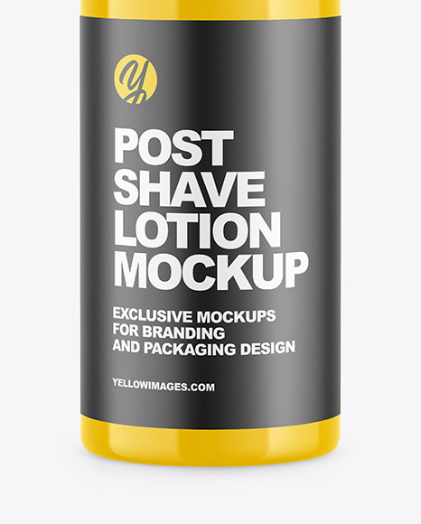 Glossy Post Shave Lotion Bottle Mockup PSD #5