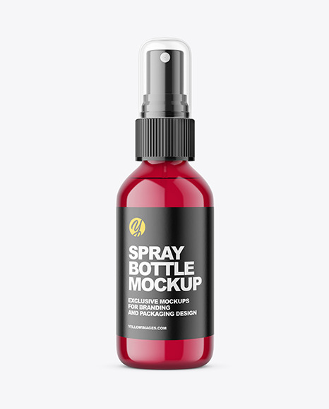 Glass Spray Bottle Mockup PSD #2