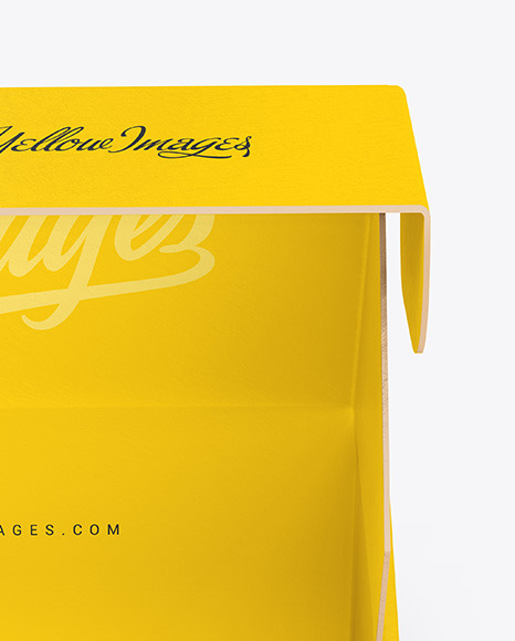 Download Opened Paper Box Mockup In Box Mockups On Yellow Images Object Mockups