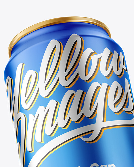 Matte Metallic Drink Cans Mockup PSD #5