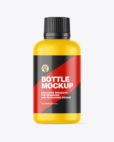 Matte Bottle Mockup PSD #2