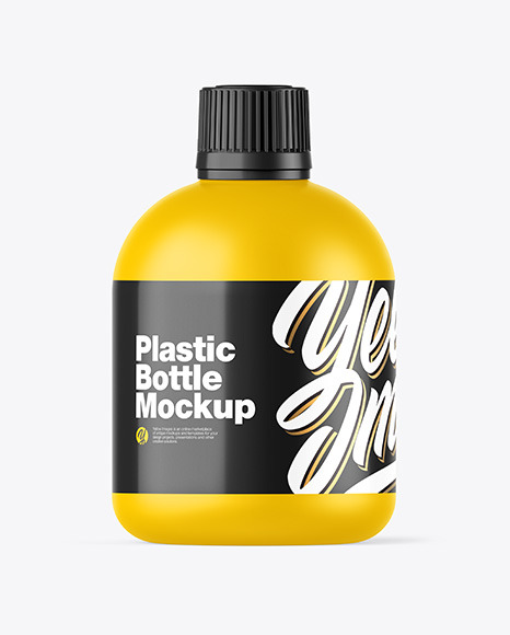Matte Bottle Mockup PSD #2