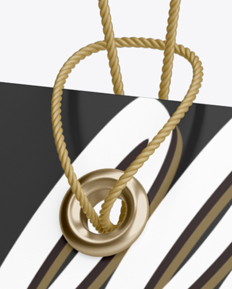 Matte Hang Tag Label Mockup PSD #1