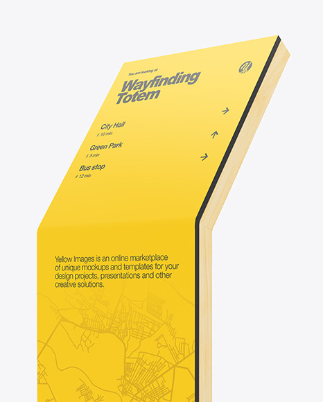 Download Floor Wayfinding Mockup In Outdoor Advertising Mockups On Yellow Images Object Mockups Yellowimages Mockups