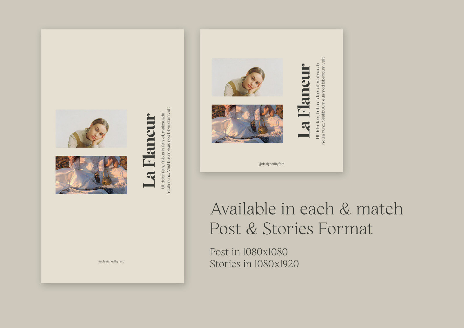 Download Stephanie Psd Instagram Template In Social Media Templates On Yellow Images Creative Store Yellowimages Mockups