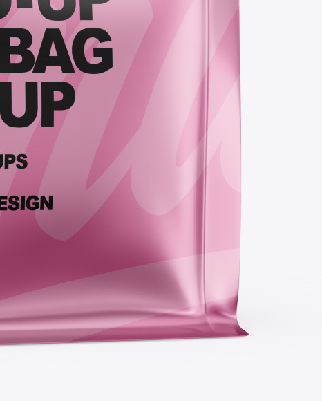 Metallic Food Bag Mockup PSD #6
