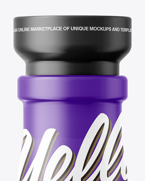 Matte Bottle Mockup PSD #2