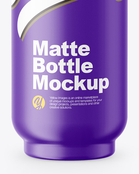Matte Bottle Mockup PSD #1