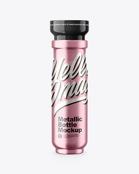 Metallic Bottle Mockup