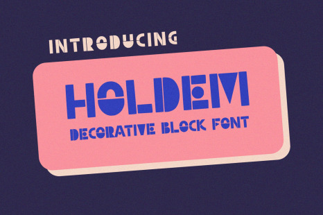 Holdem - Display Block Font