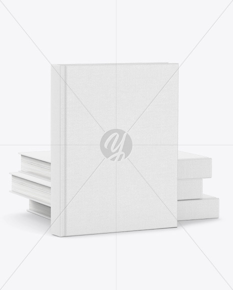 Hardcover Books w  Fabric Cover Mockup PSD #1