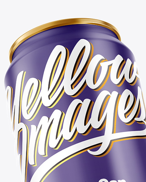 Download Two Metallic Drink Cans W Glossy Finish Mockup In Can Mockups On Yellow Images Object Mockups