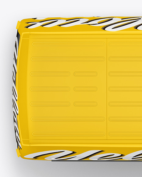 Van Mockup   Top View PSD #1