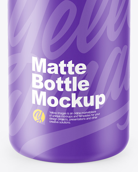 Matte Bottle Mockup PSD #6