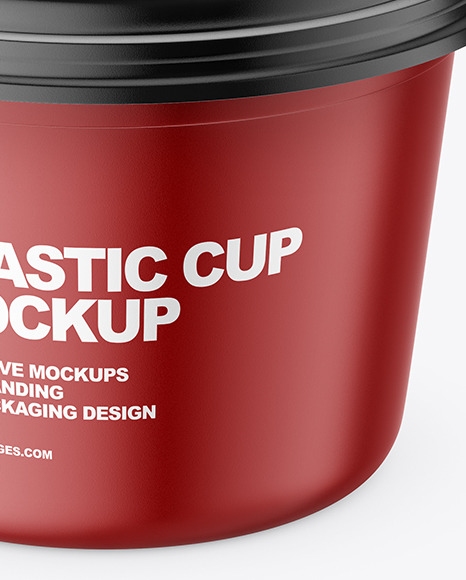 Plastic Cup Mockup PSD #4