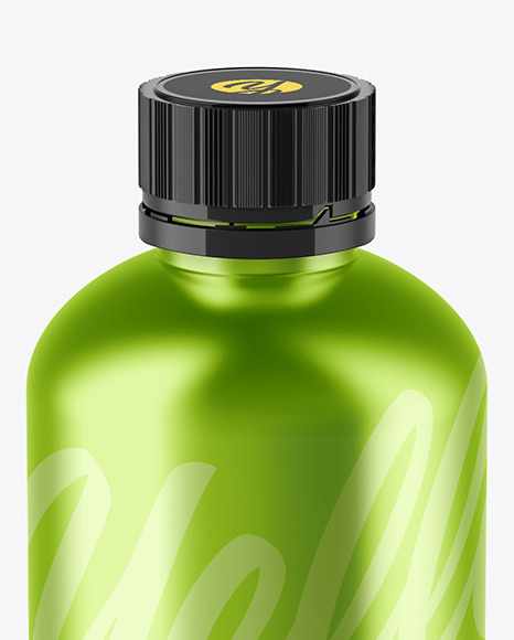 Metallic Bottle Mockup PSD #2