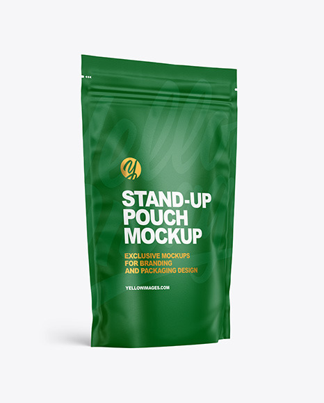 Paper Stand up Pouch Mockup PSD #2
