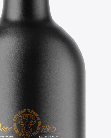 Ceramic Wine Bottle Mockup PSD #1