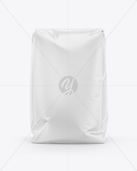 Matte Paper Flour Bag Mockup In Bag Sack Mockups On Yellow Images Object Mockups