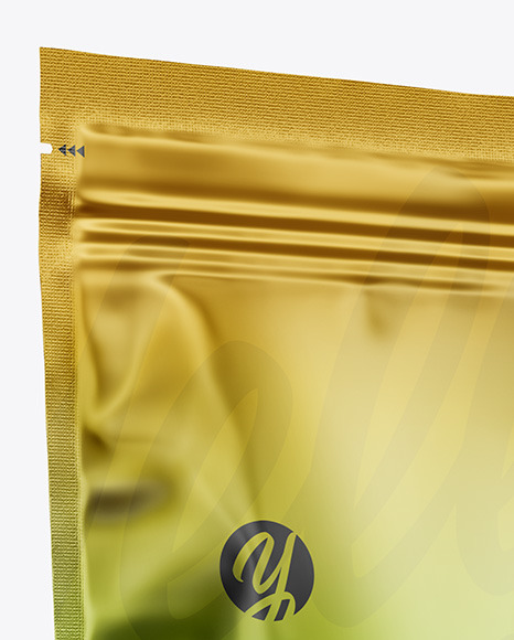 Metallic Stand up Pouch Mockup PSD #1