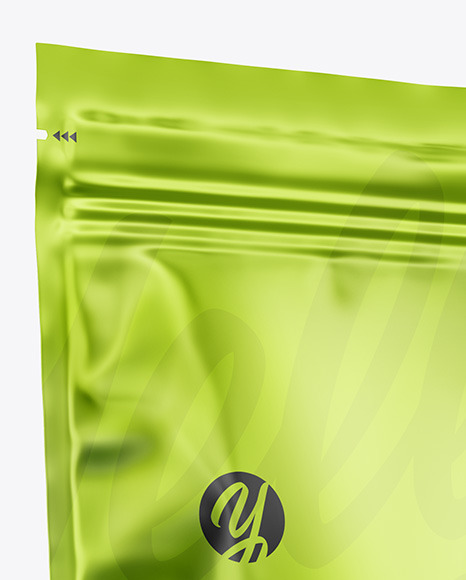 Metallic Stand up Pouch Mockup PSD #6