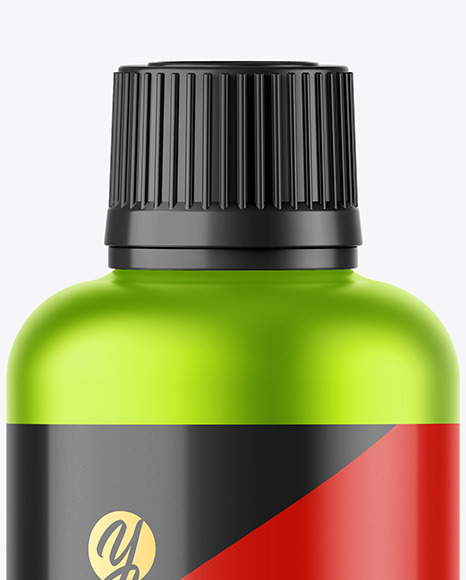 Matte Metallic Bottle Mockup PSD #2