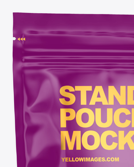 Stand up Pouch with Gummies Mockup PSD #6