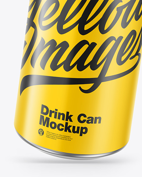 Metallic Drink Can w  Glossy Finish Mockup PSD #5