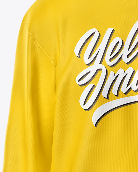 Download Sweatshirt Mockup Front View In Apparel Mockups On Yellow Images Object Mockups