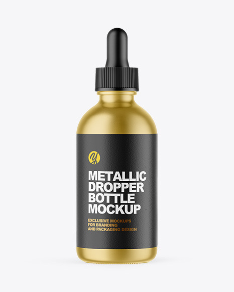 Download Matte Metallic Dropper Bottle Mockup In Bottle Mockups On Yellow Images Object Mockups