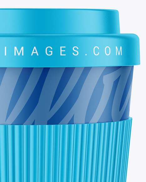 Download Reusable Coffee Cup With Holder Mockup In Cup Bowl Mockups On Yellow Images Object Mockups