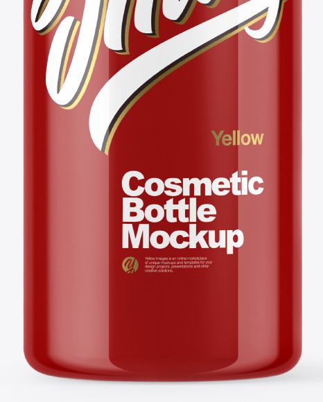 Glossy Cosmetic Bottle Mockup PSD #1