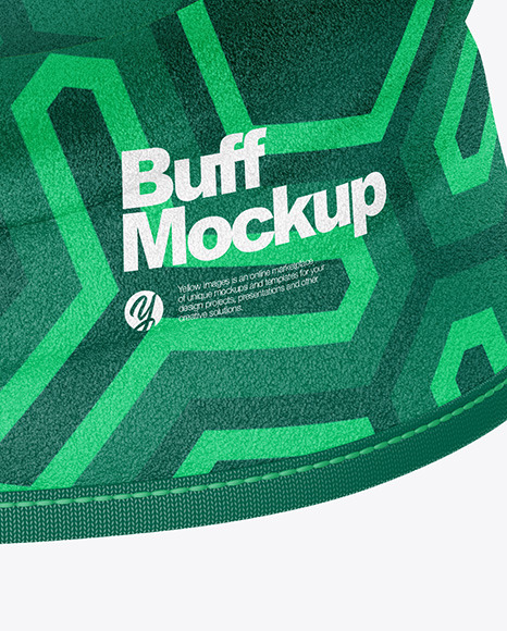 Fleece Buff Mockup Front View In Apparel Mockups On Yellow Images Object Mockups