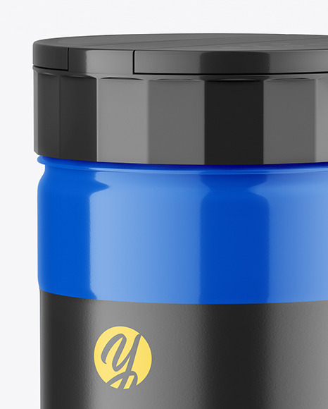 Glossy Salt Jar Mockup PSD #2