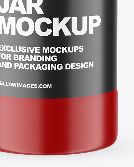 Matte Salt Jar Mockup PSD #1